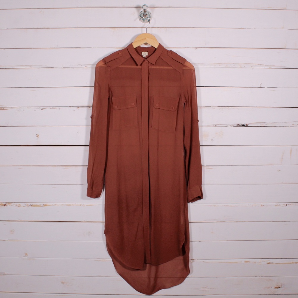 Wilfred 100% Silk Shirt Dress